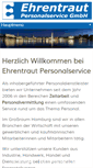 Mobile Screenshot of ehrentraut-personalservice.de