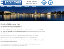Tablet Screenshot of ehrentraut-personalservice.de